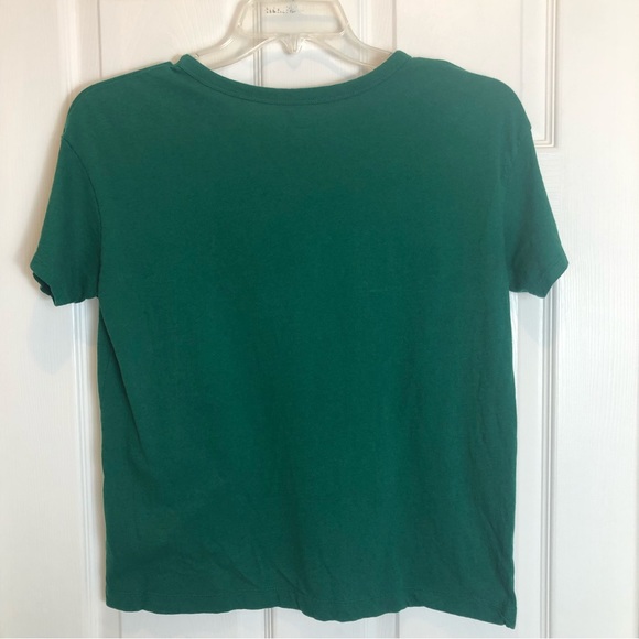 Old Navy Christmas Be Your Best Self Green T-Shirt.  Size S - Picture 2 of 6